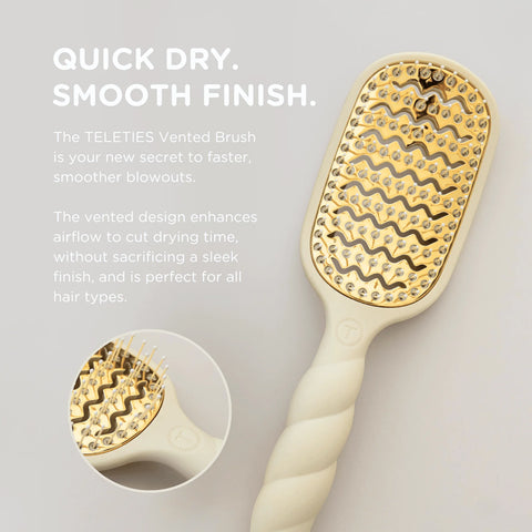Vented Hair Brush - Tan