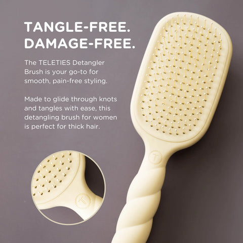 Detangler Hair Brush for Thick Hair – Tan