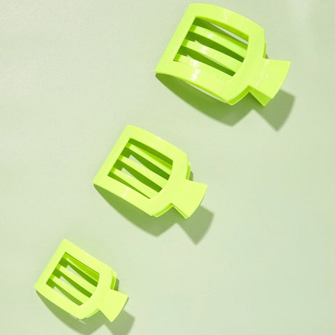 Summer Brights Small Flat Square Hair Clip