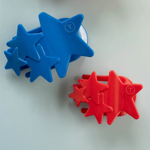 Red Shooting Star Small Flat Hair Clip