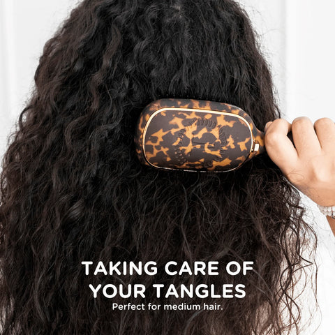 Detangler Hair Brush for Medium Hair – Tortoise