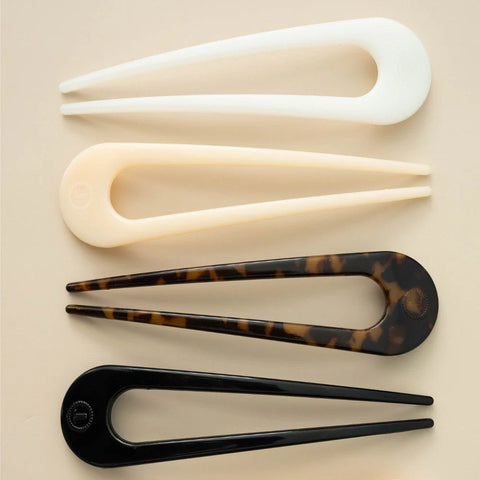 French Hair Pin Jet Black